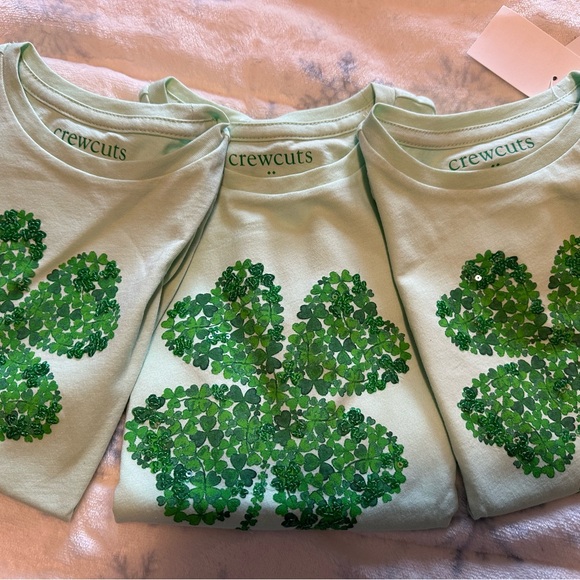 NWT Crewcuts Kids Tee with Green Four Leaf Clover Design - sold separately- - Picture 3 of 9